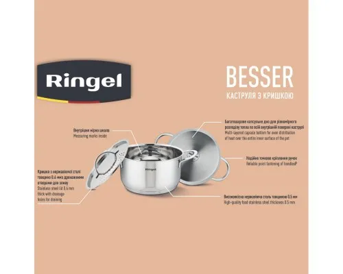 Кастрюля Ringel Besser з кришкою 1,6 л (RG-2021-16)