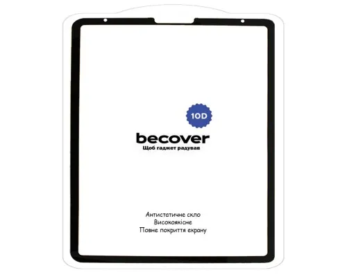 Скло захисне BeCover 10D Apple iPad Pro 12.9 2020/2021/2022 Black (710574)