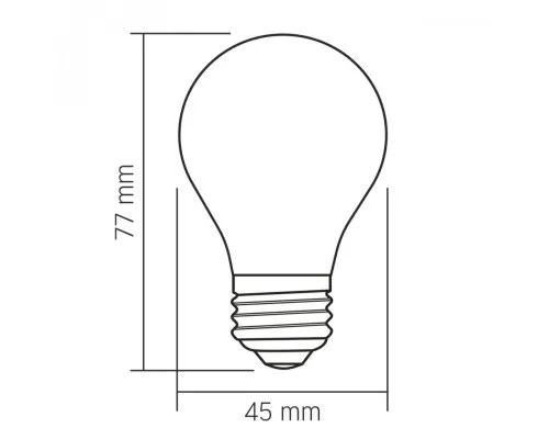 Лампочка Videx Filament 4W E27 3000K Porcelain dimmable (VL-DG45MO)