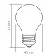 Лампочка Videx Filament 4W E27 3000K Porcelain dimmable (VL-DG45MO)