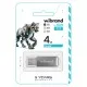 USB флеш накопитель Wibrand 4GB Cougar Silver USB 2.0 (WI2.0/CU4P1S)