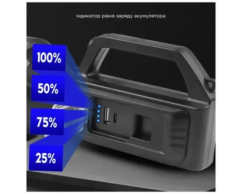 Фонарь Quantum Tracker 3W LED+COB з функцією Power Bank (QM-FL1063)