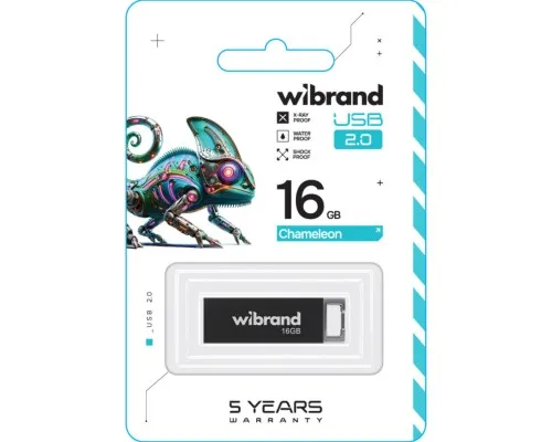 USB флеш накопитель Wibrand 16GB Chameleon Black USB 2.0 (WI2.0/CH16U6B)