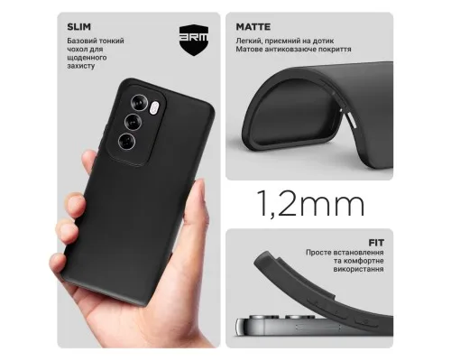 Чохол до мобільного телефона Armorstandart Matte Slim Fit OPPO Reno12 Pro Camera cover Black (ARM77969)