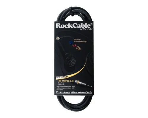 Мікрофонний кабель RockCable Microphone Cable - XLR (m) / TRS Jack 3m (RCL 30383 D7 M BA)