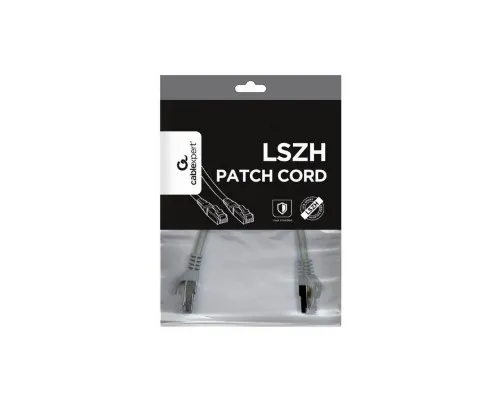 Патч-корд 0.5м S/FTP Cat 6A CU LSZH grey Cablexpert (PP6A-LSZHCU-0.5M)
