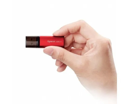 USB флеш накопитель Apacer 64GB AH25B Red USB 3.1 Gen1 (AP64GAH25BR-1)