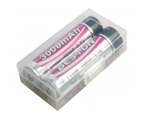 Акумулятор 18650 (168A) 3000 mAh *2 з захистом Beston (AAB1848)