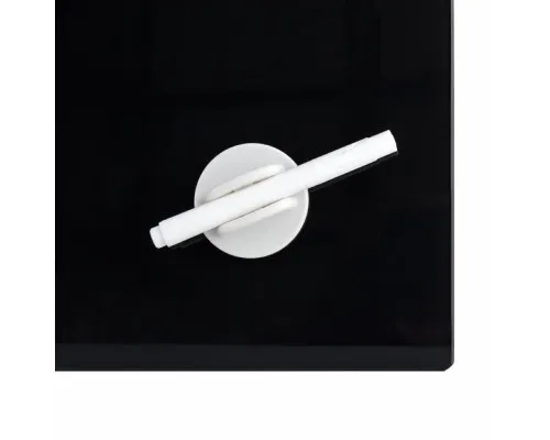 Офісна дошка Axent скляна магнітно-маркерна 90x120 см, чорна (9616-01-А)