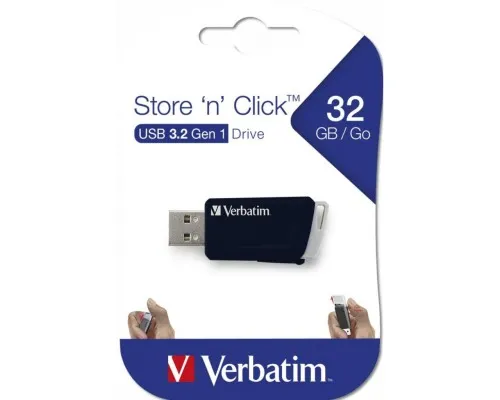 USB флеш накопичувач Verbatim 32GB Store n Click USB 3.2 (49307)