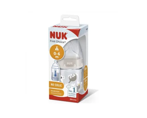 Пляшечка для годування Nuk First Choice Plus Сафарі 150 мл Бежева (3952400)