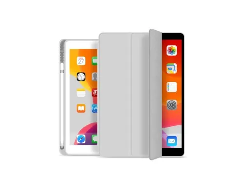 Чохол до планшета BeCover Tri Fold Soft TPU mount Apple Pencil Apple iPad 10.2 2019/2020/2021 Gray (706744)