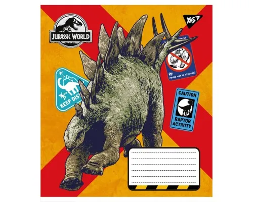 Тетрадь Yes А5 Jurassic world 18 листов, клетка (766328)