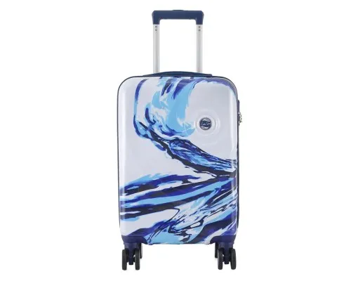 Чемодан Semi Line Print 20" S White/Blue (T5653-1)