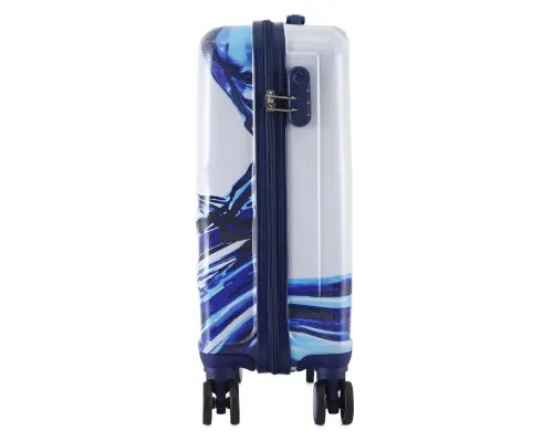 Чемодан Semi Line Print 20" S White/Blue (T5653-1)