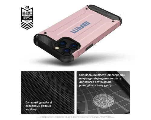 Чохол до мобільного телефона Armorstandart Panzer Samsung S23 FE 5G (SM-S711) Pink (ARM73704)