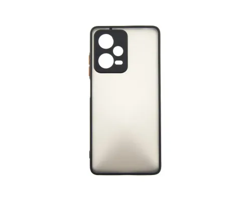 Чехол для мобильного телефона Dengos Kit for Xiaomi Redmi Note 12 Pro 5g case + glass (Black) (DG-KM-30)