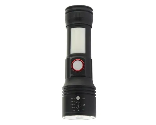 Фонарь Quantum Adept 10W LED zoom +COB з USB (QM-FL1031)