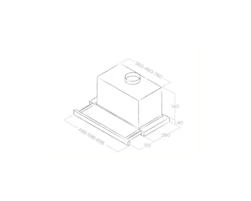 Вытяжка кухонная Elica TT14 LUX GRVT/A/90