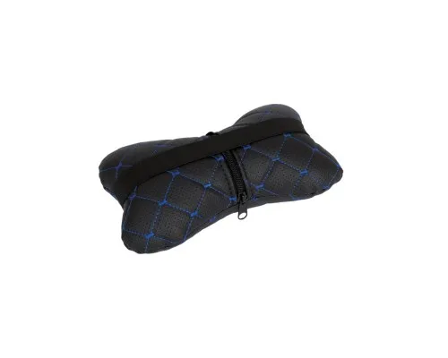 Подушка EVAtech ECO 27х16 см чорна з синьою ниткою (SPCRBL)
