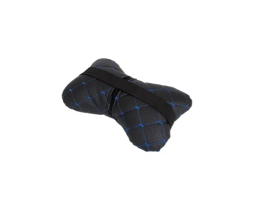 Подушка EVAtech ECO 27х16 см чорна з синьою ниткою (SPCRBL)