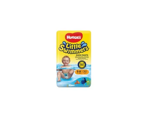 Підгузки Huggies Little Swimmer 5-6 (12-18 кг) 11 шт (5029053538426)