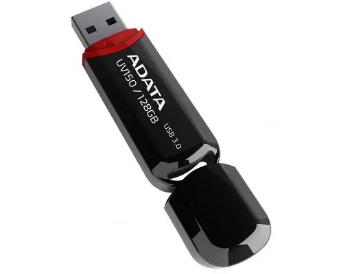 USB флеш накопичувач ADATA 128GB UV150 Black USB 3.0 (AUV150-128G-RBK)