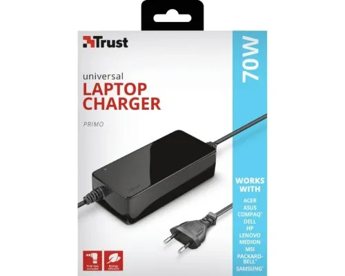 Блок живлення до ноутбуку Trust Primo 70W-19V Universal Laptop Charger (22141_TRUST)