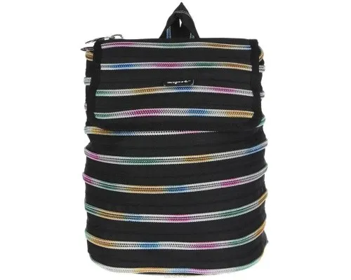 Рюкзак школьный Zipit Zipper Black Rainbow Teeth (ZBPL-10)