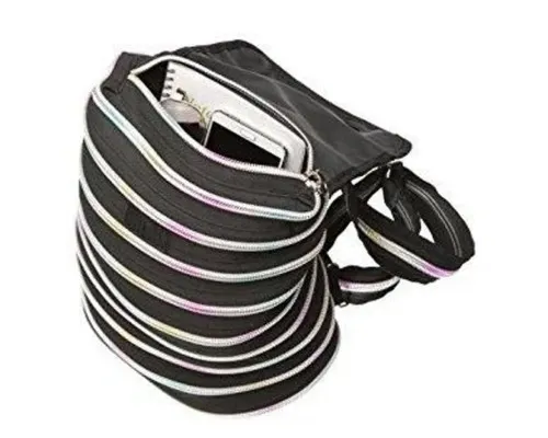 Рюкзак шкільний Zipit Zipper Black Rainbow Teeth (ZBPL-10)