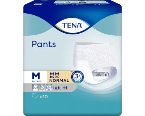 Підгузки для дорослих Tena Pants Medium трусики 10шт (7322541150727)