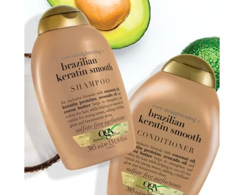 Шампунь OGX Brazilian Keratin Smooth для укрепления волос 385 мл (0022796976017)