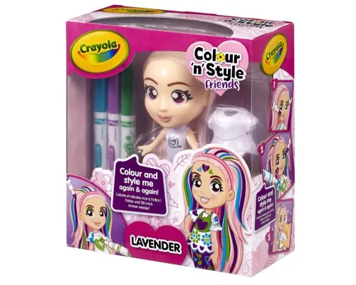 Набір для творчості Crayola Colour n Style Стильні дівчата Лаванда (918940.005)