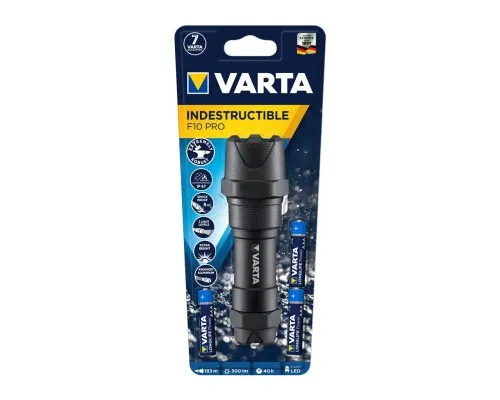 Фонарь Varta Indestructible F10 Pro LED 3хААА (18710101421)