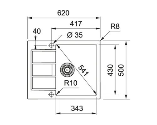 Мийка кухонна Franke Sirius S2D 611-62 (143.0627.382)