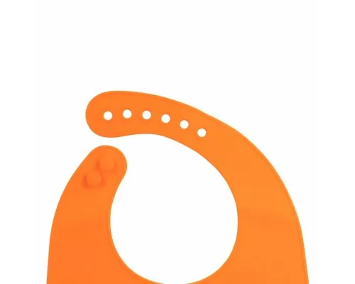 Слюнявчик Baboo силиконовый нагрудник 4+ мес оранжевый (11-006)