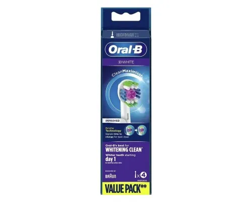 Насадка для зубної щітки Oral-B 3D White EB18RB CleanMaximiser (4)
