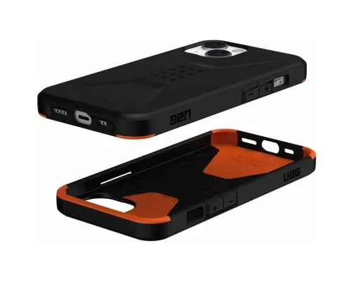 Чехол для мобильного телефона UAG Apple iPhone 14 Civilian, Black (114040114040)