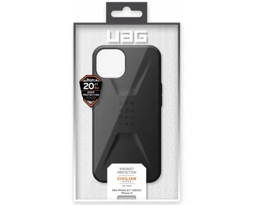 Чехол для мобильного телефона UAG Apple iPhone 14 Civilian, Black (114040114040)