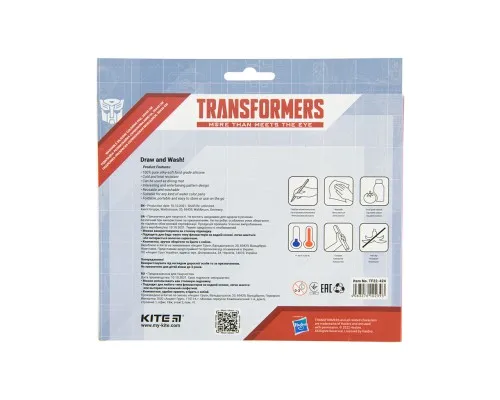 Підкладка настільна Kite силіконова розмальовка Transformers, 30х40см (TF22-424)