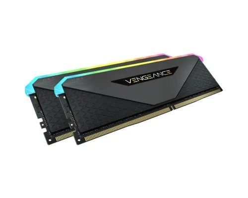 Модуль памяти для компьютера DDR4 16GB (2x8GB) 3600 MHz Vengeance RGB Pro RT Black Corsair (CMN16GX4M2Z3600C16)