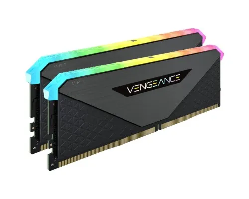 Модуль памяти для компьютера DDR4 16GB (2x8GB) 3600 MHz Vengeance RGB Pro RT Black Corsair (CMN16GX4M2Z3600C16)