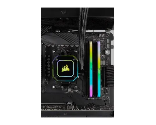 Модуль памяти для компьютера DDR4 16GB (2x8GB) 3600 MHz Vengeance RGB Pro RT Black Corsair (CMN16GX4M2Z3600C16)