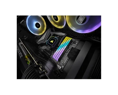 Модуль памяти для компьютера DDR4 16GB (2x8GB) 3600 MHz Vengeance RGB Pro RT Black Corsair (CMN16GX4M2Z3600C16)