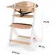 Стульчик для кормления Kinderkraft Enock Gray Wood (5902533915095)