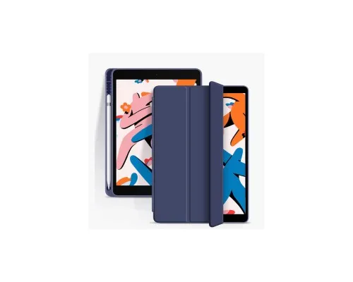 Чохол до планшета BeCover Tri Fold Soft TPU mount Apple Pencil Apple iPad 10.2 2019/2020/2021 Deep Blue (708456)