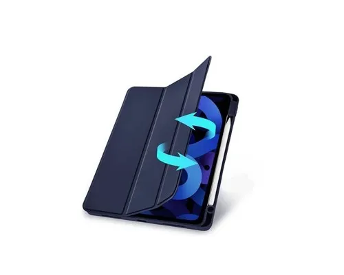 Чехол для планшета BeCover Tri Fold Soft TPU mount Apple Pencil Apple iPad 10.2 2019/2020/2021 Deep Blue (708456)