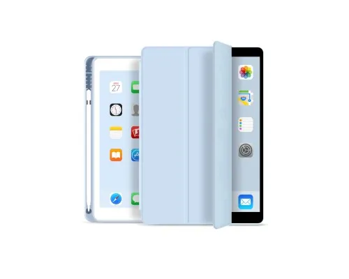 Чохол до планшета BeCover Tri Fold Soft TPU mount Apple Pencil Apple iPad 10.2 2019/2020/2021 Light Blue (706747)