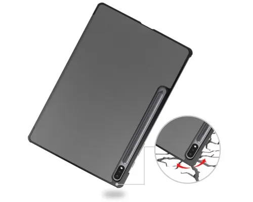 Чехол для планшета BeCover Smart Case Samsung Tab S9 Plus (SM-X810/SM-X816)/S9 FE Plus (SM-X610/SM-X616) 12.4 Gray (710324)