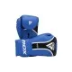 Боксерские перчатки RDX Aura Plus T-17 Blue/Black 12 унцій (BGR-T17UB-12OZ+)
